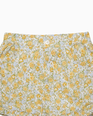 Confiture Shorts Rosie Floral Shorts in Yellow Rose Floral