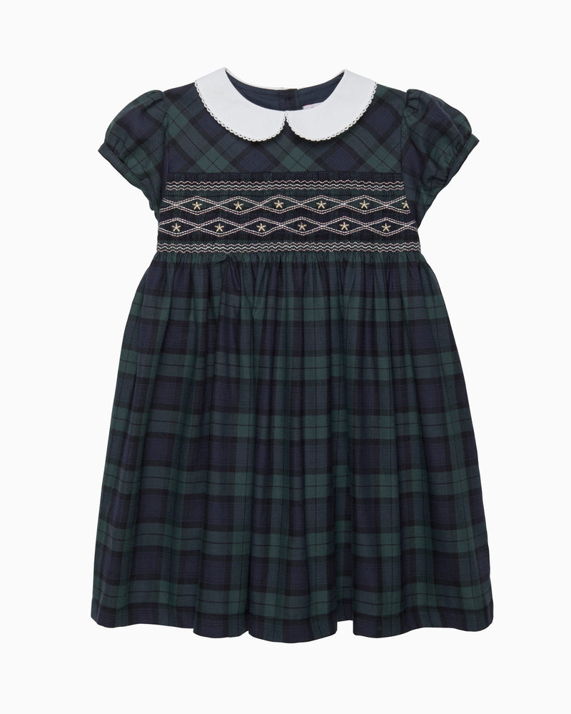 Confiture Dress Charlotte Tartan Smocked Dress