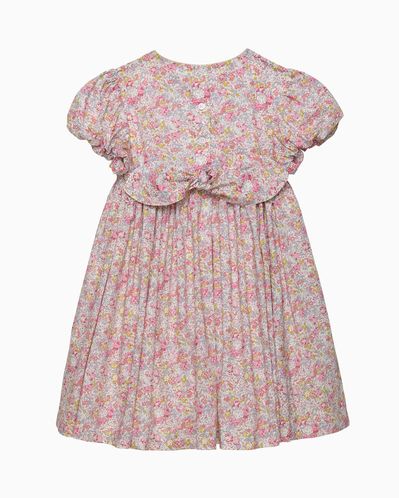 Lily Rose Gold Dress Smocked Party Dress in Claire Aude