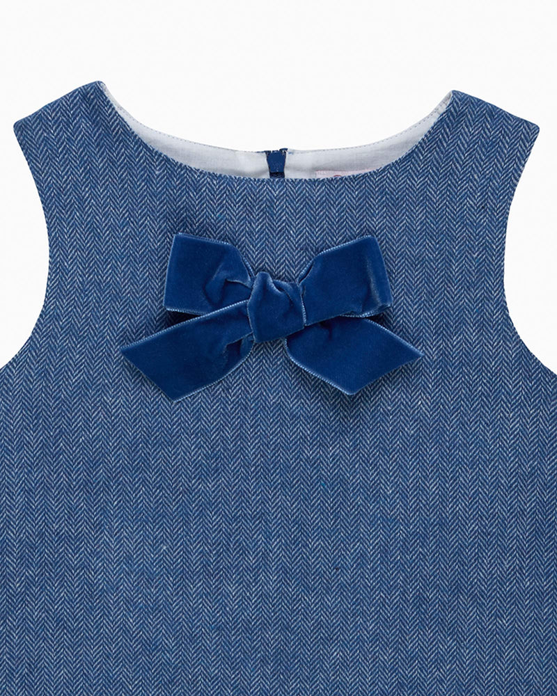 Confiture Dress Georgina Bow Dress in Blue