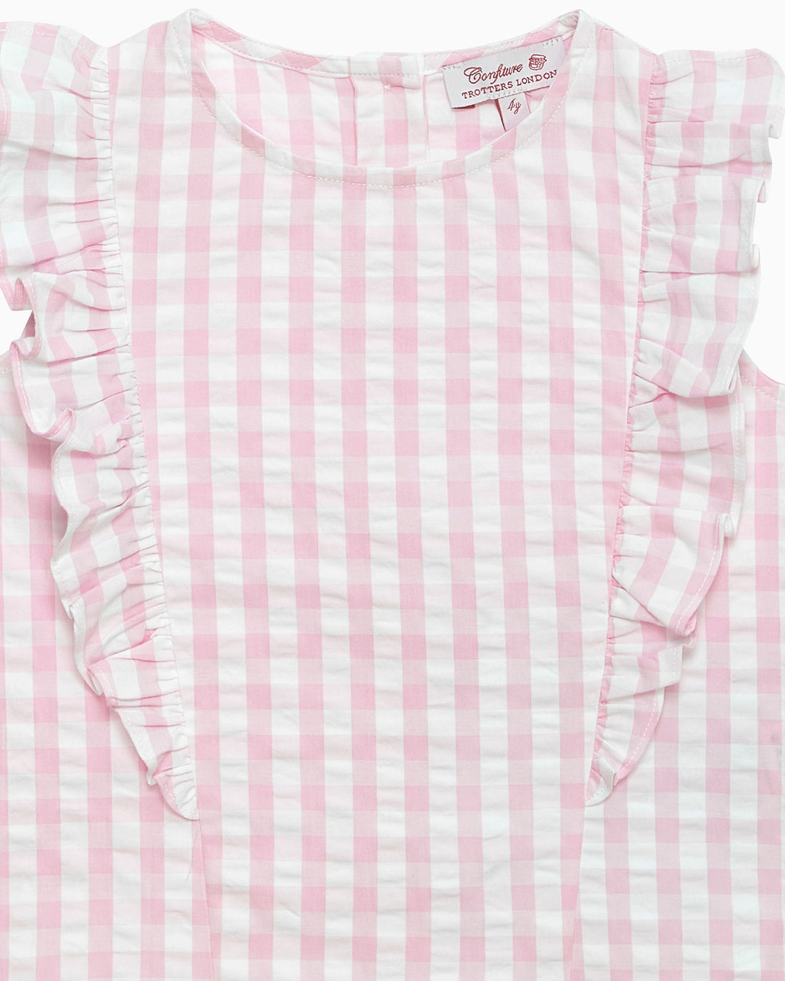 Confiture Top Ruffle Top in Pink Gingham