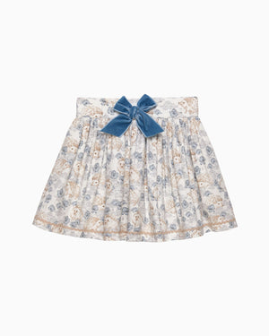 Confiture Skirt Hollie Hedgehog Skirt in Pale Blue