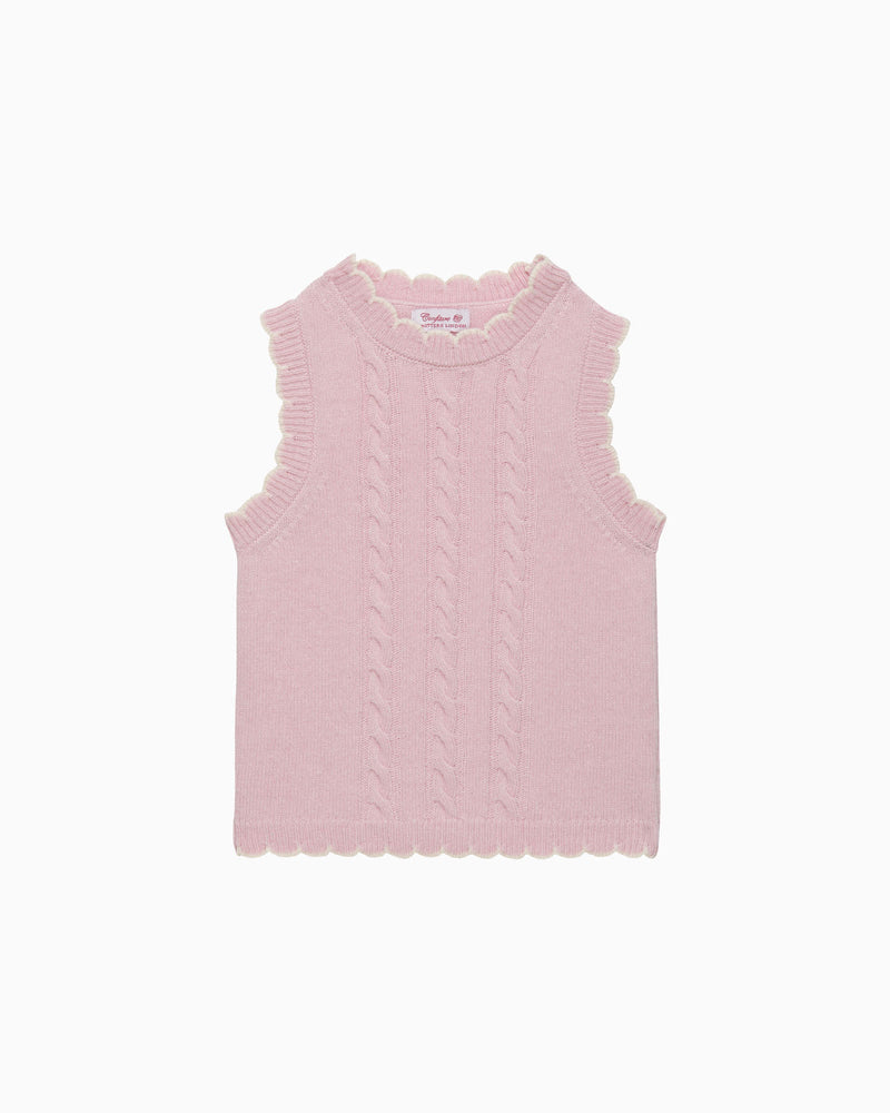 Confiture Tank Knitted Tank Top in Pink