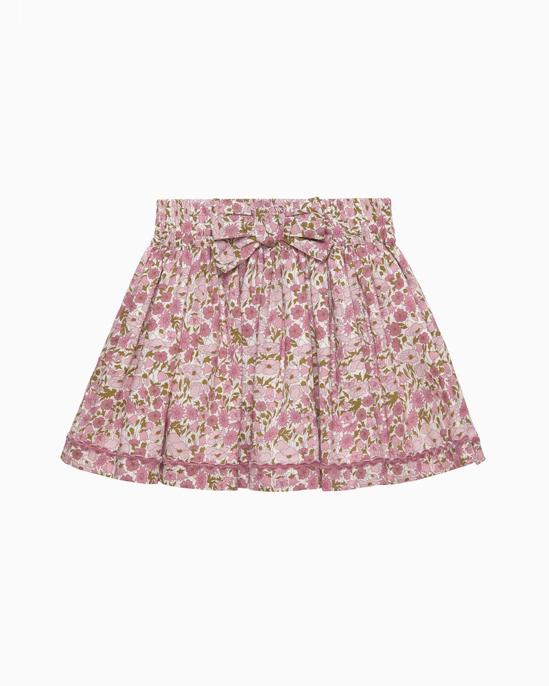 Lily Rose Skirt Bow Skirt in Poppy & Daisy