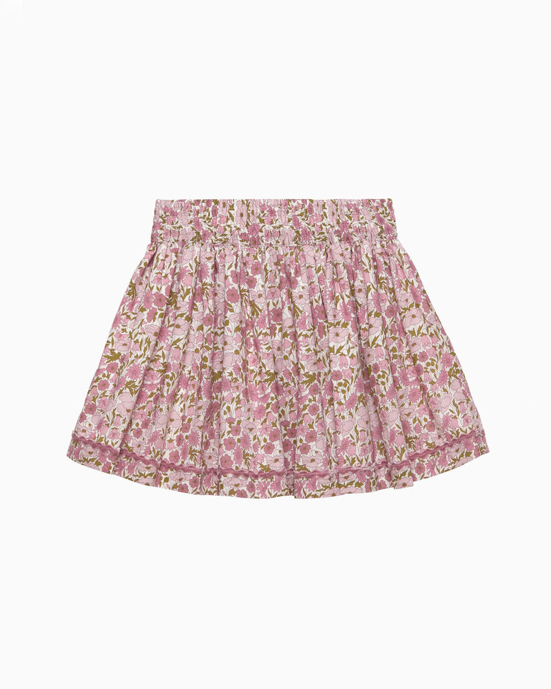 Lily Rose Skirt Bow Skirt in Poppy & Daisy