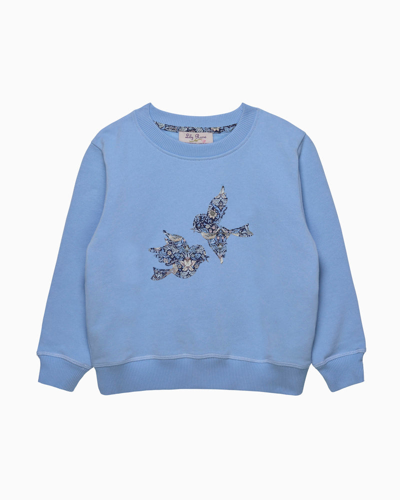 Lily Rose Sweatshirt Strawberry Thief Birds Sweatshirt