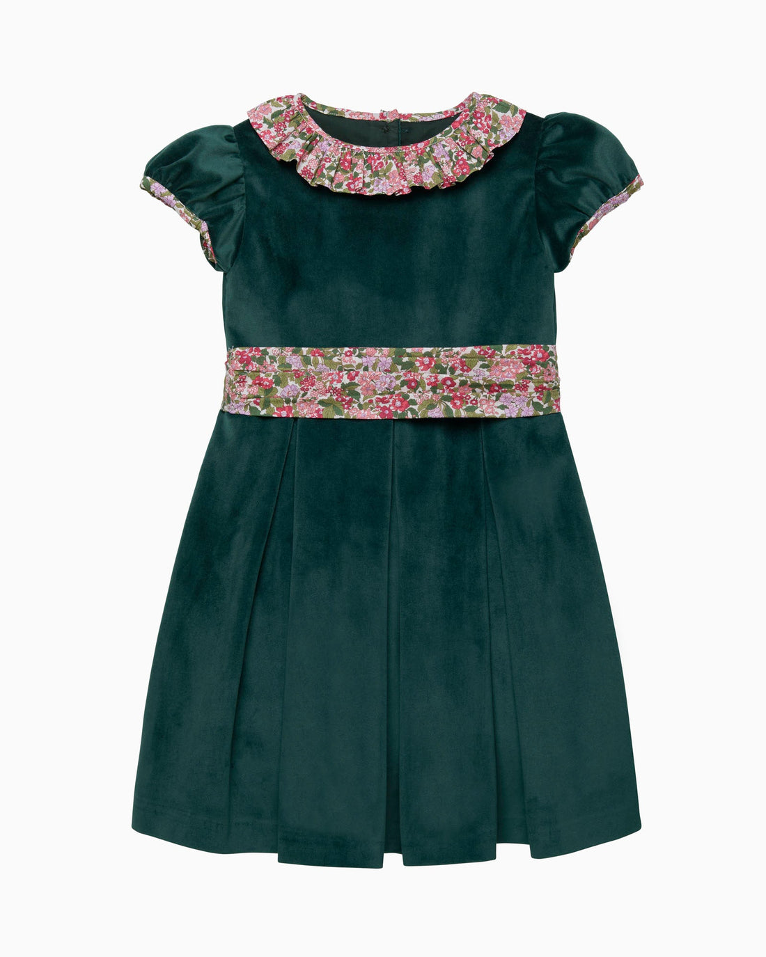 Lily Rose Gold Dress Velvet Party Dress in Red Hedgerow