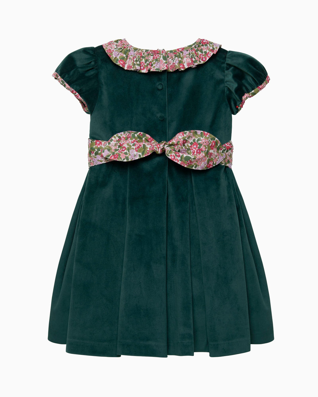 Lily Rose Gold Dress Velvet Party Dress in Red Hedgerow