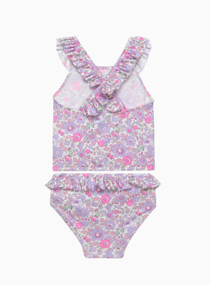 Hamptons Swim Swimsuit Frill Tankini in Lilac Betsy