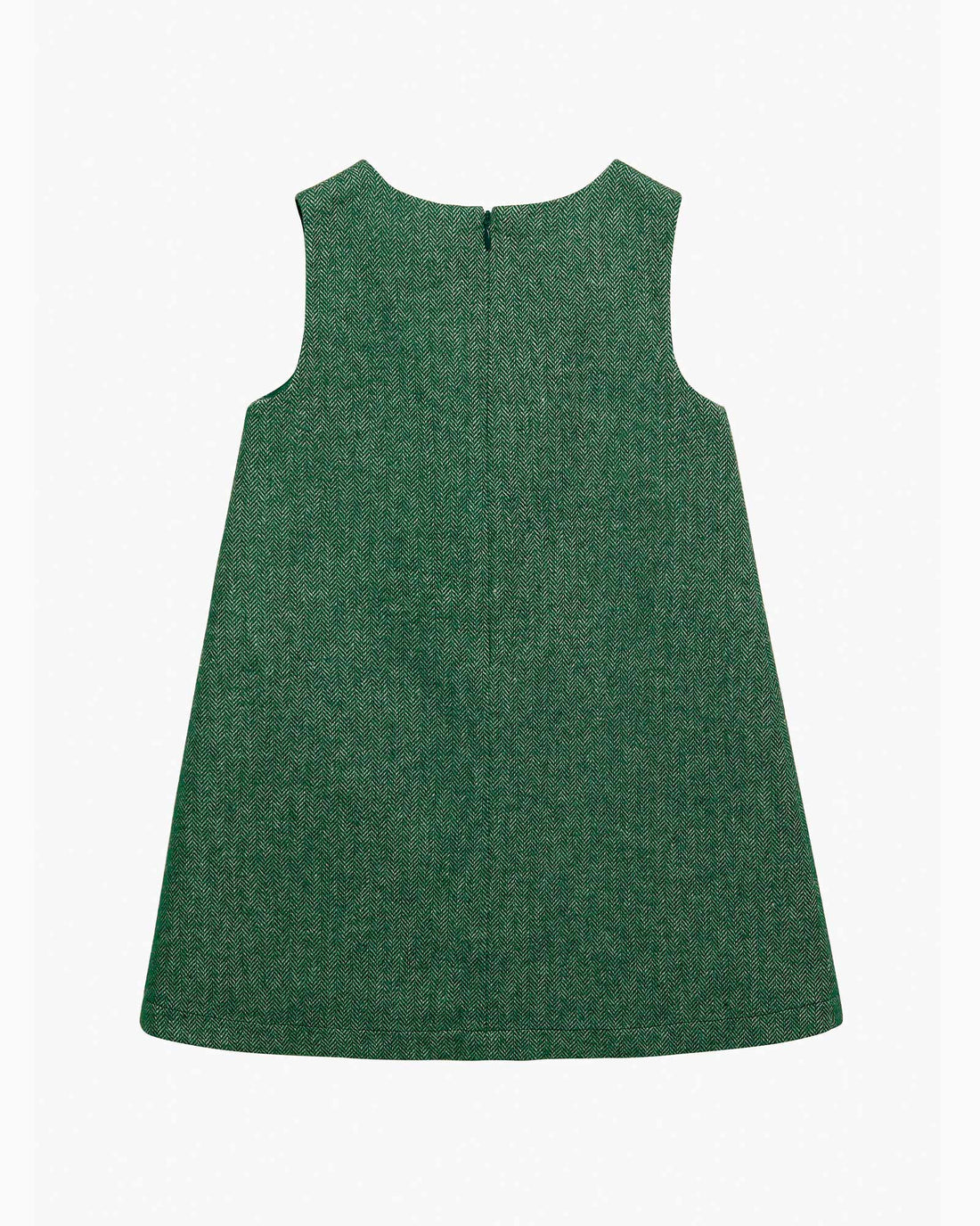 Confiture Dress Georgina Bow Dress in Green Herringbone
