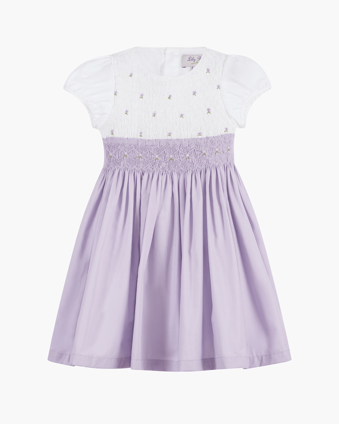 Lily Rose Dress Rose Hand Smocked Dress in Lilac