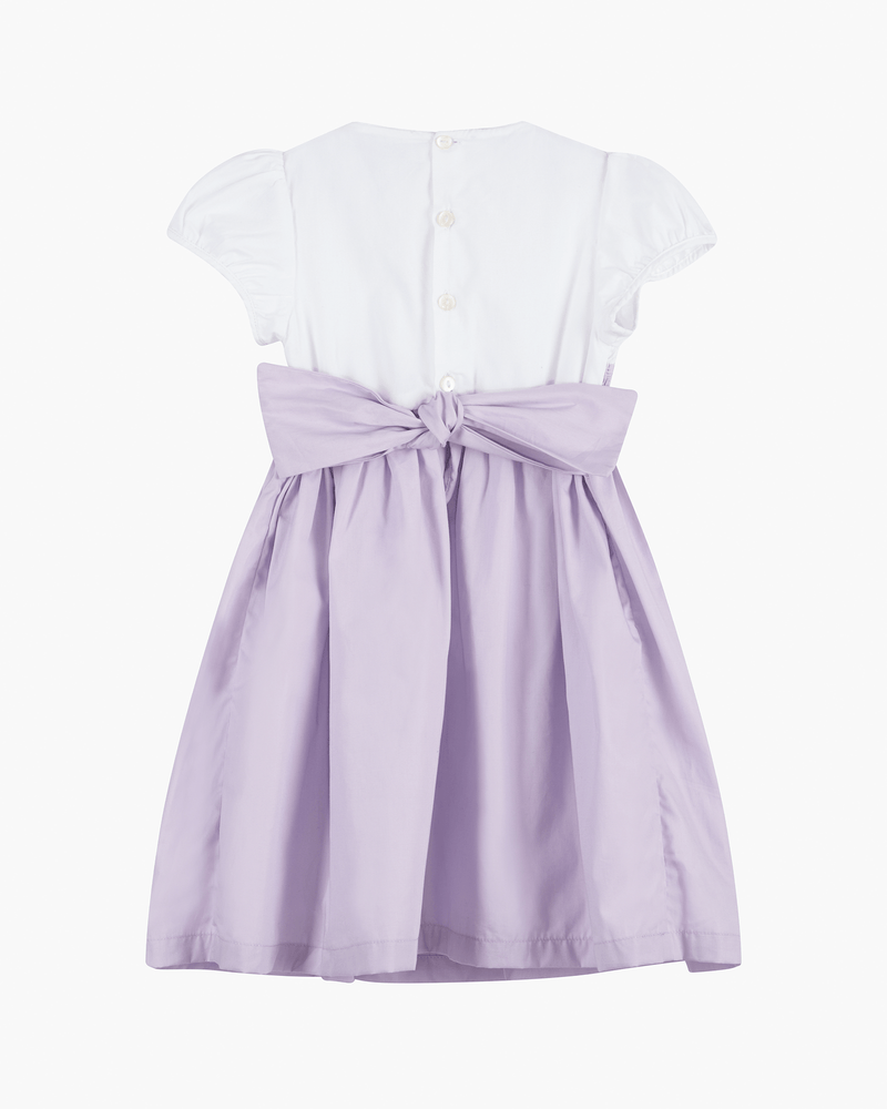 Lily Rose Dress Rose Hand Smocked Dress in Lilac