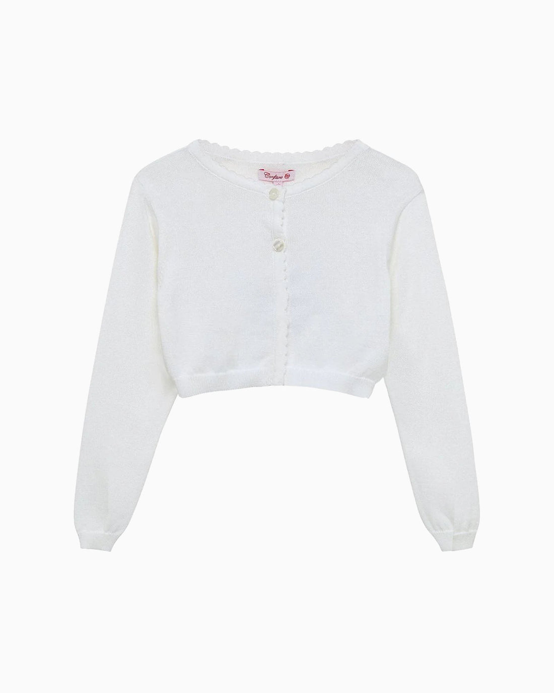 Confiture Cardigan Sophie Cropped Cardigan in White