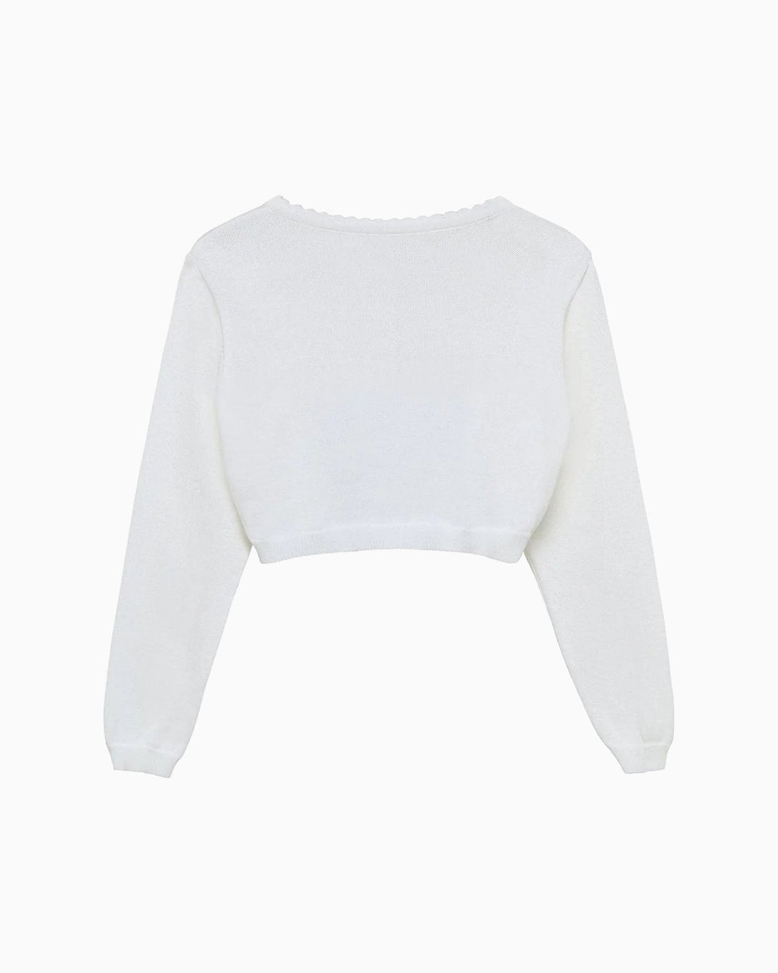 Confiture Cardigan Sophie Cropped Cardigan in White