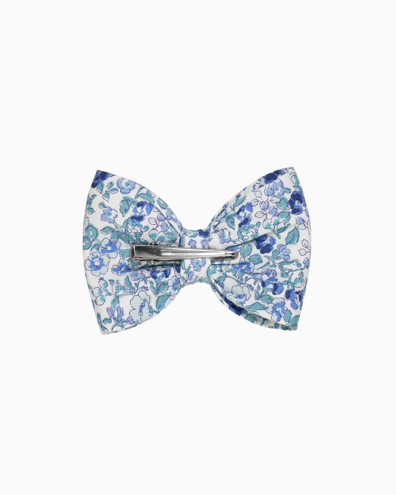Lily Rose Clip Bow Hair Clip in Blue Catherine