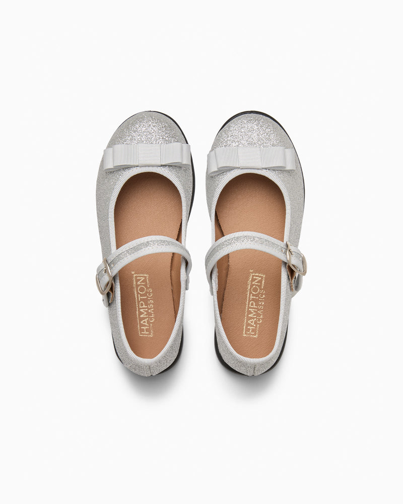 Hampton Classics Party Shoes Hampton Classics Lana Sparkle Party Shoes in Silver