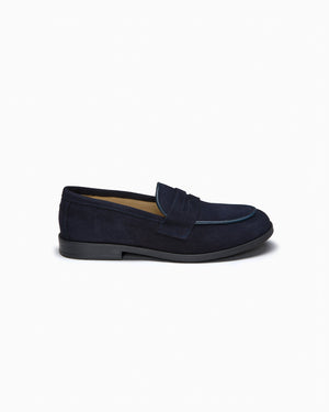 Hampton Classics Party Shoes Hampton Classics Parker Loafers in Navy Suede