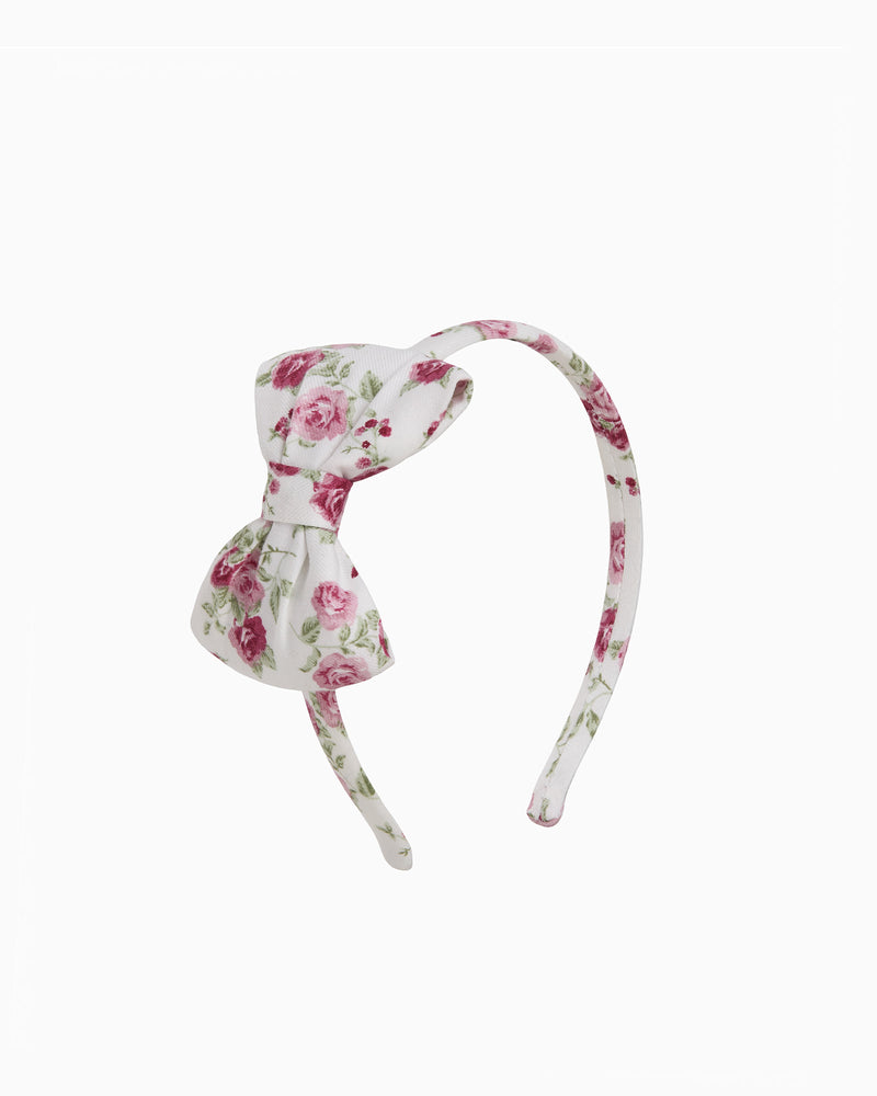 Confiture Alice Band Big Bow Alice Band in Pink Arabella Rose