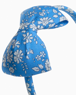 Lily Rose Alice Band Big Bow Headband in Blue Capel
