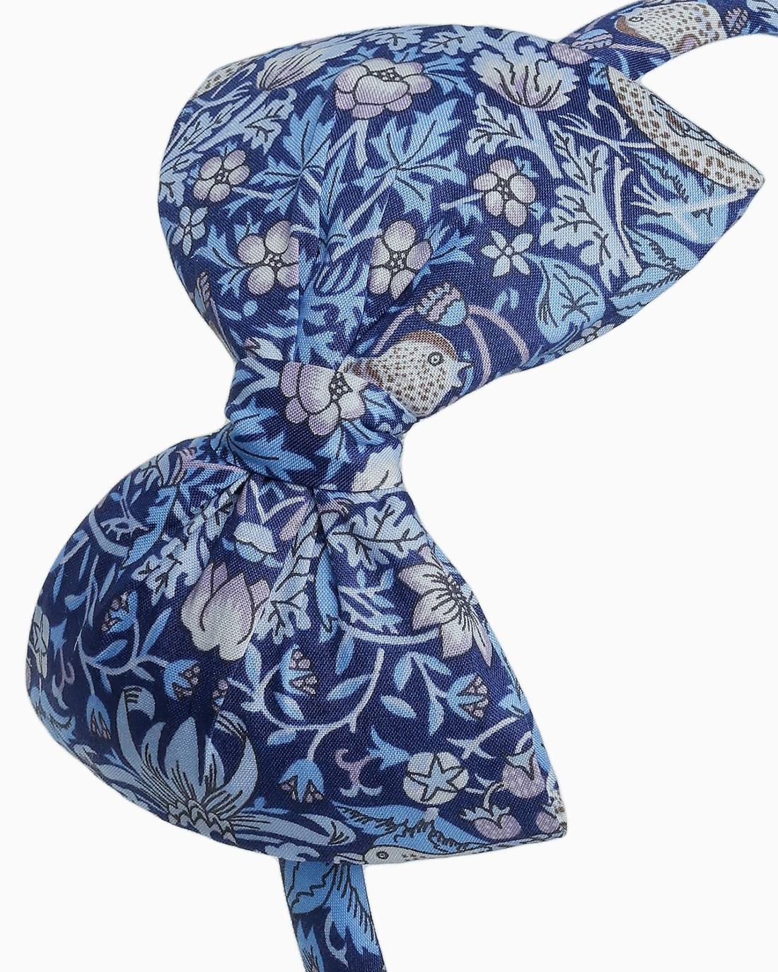 Lily Rose Alice Band Big Bow Headband in Strawberry Thief