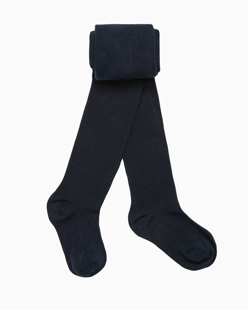 Chelsea Clothing Company Tights Plain Cotton Tights in Navy