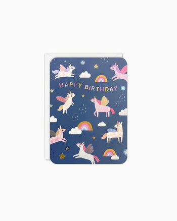 James Ellis Toy Unicorn Birthday Card