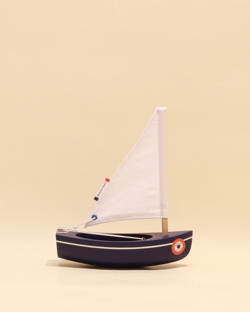 Maison Tirot Wooden Toys Maison Tirot Boat Le Bachi - Navy