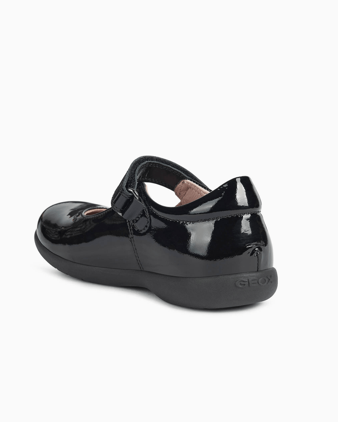 Geox School Shoes Geox Naimara Mary Jane Girls School Shoes in Patent Black