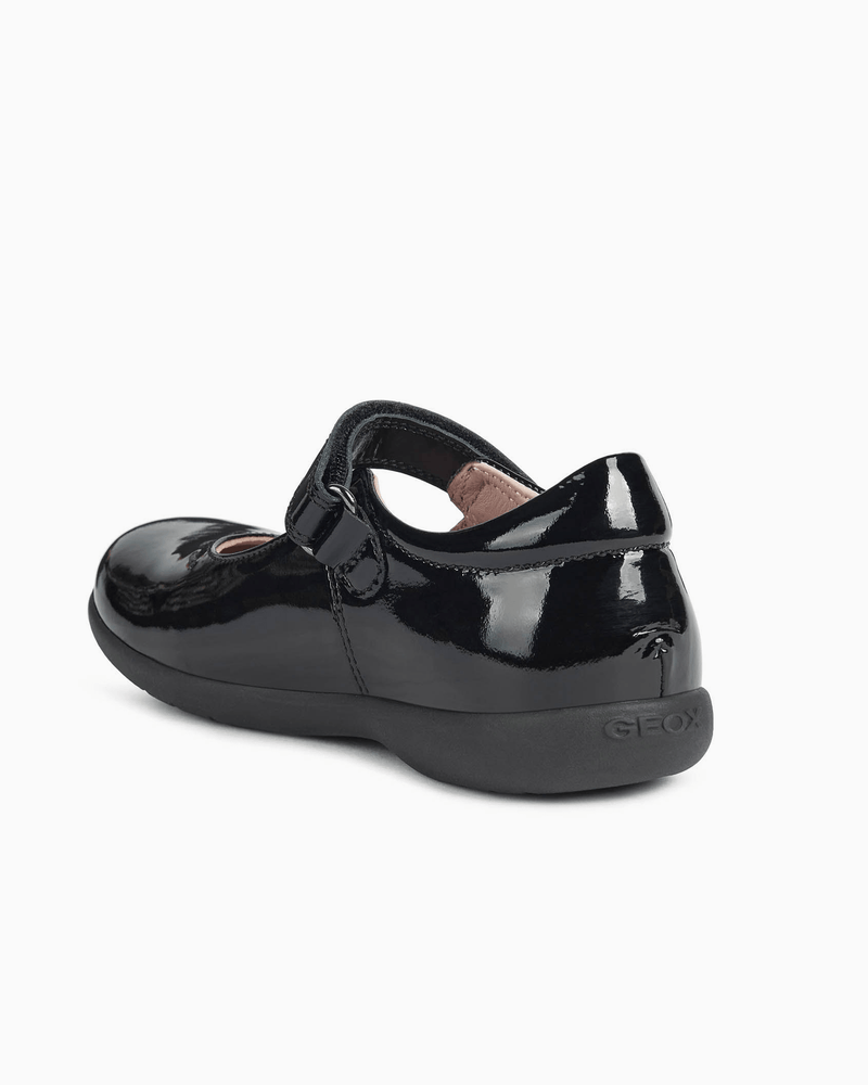 Geox School Shoes Geox Naimara Mary Jane Girls School Shoes in Patent Black