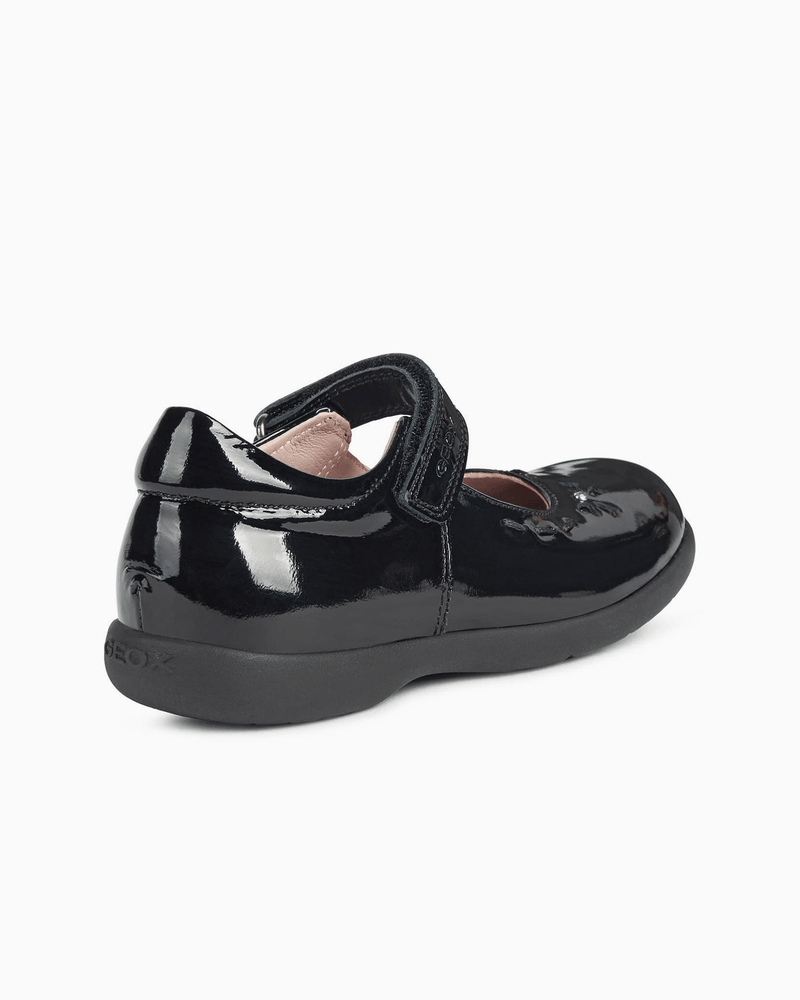 Geox School Shoes Geox Naimara Mary Jane Girls School Shoes in Patent Black