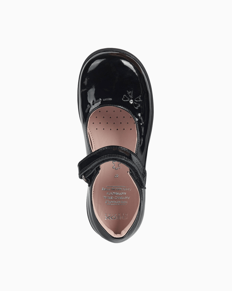 Geox School Shoes Geox Naimara Mary Jane Girls School Shoes in Patent Black