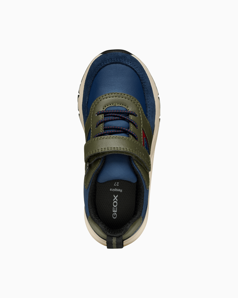 Geox Trainers Geox Rooner Boys Trainers in Red/Navy