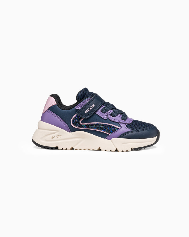 Geox Trainers Geox Jr Loftus Trainers in Navy/Lilac