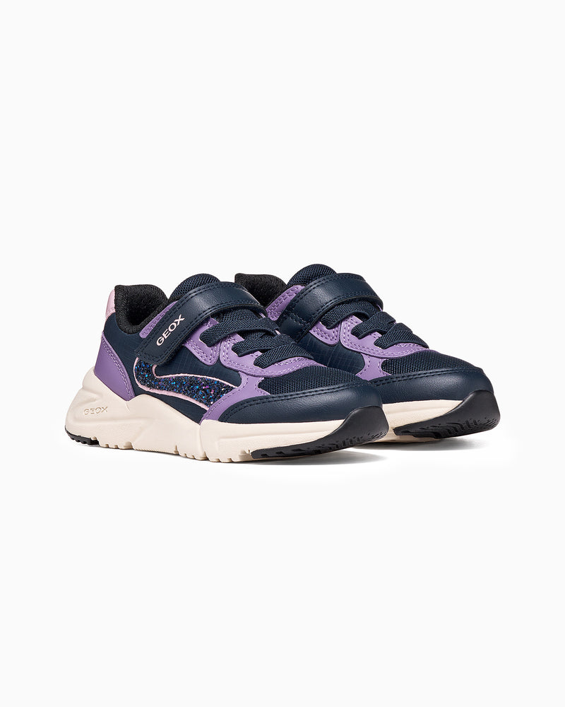 Geox Trainers Geox Jr Loftus Trainers in Navy/Lilac