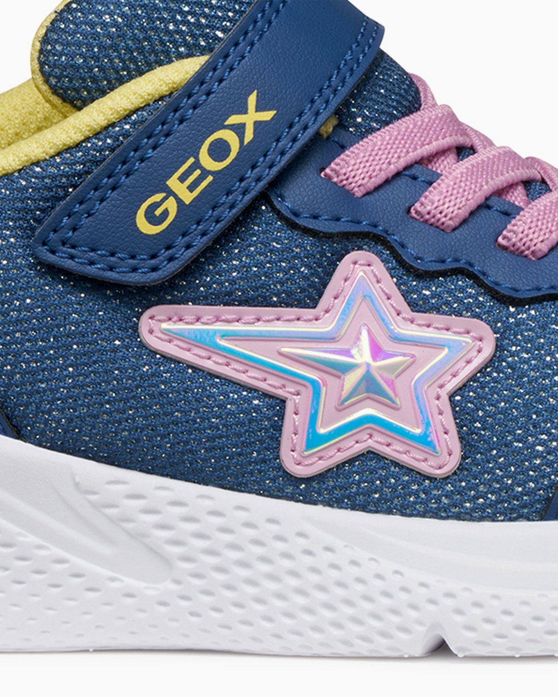Geox Trainers Geox Sprintye Girls Trainers in Navy/Pink