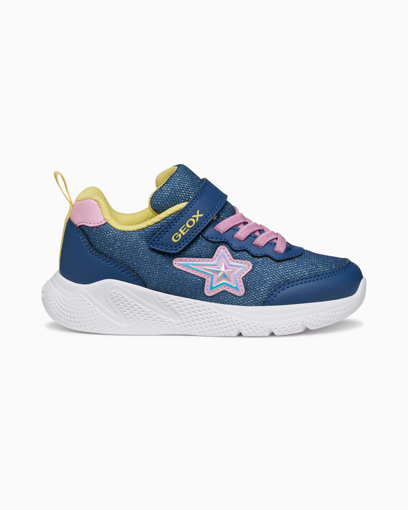 Geox Trainers Geox Sprintye Girls Trainers in Navy/Pink