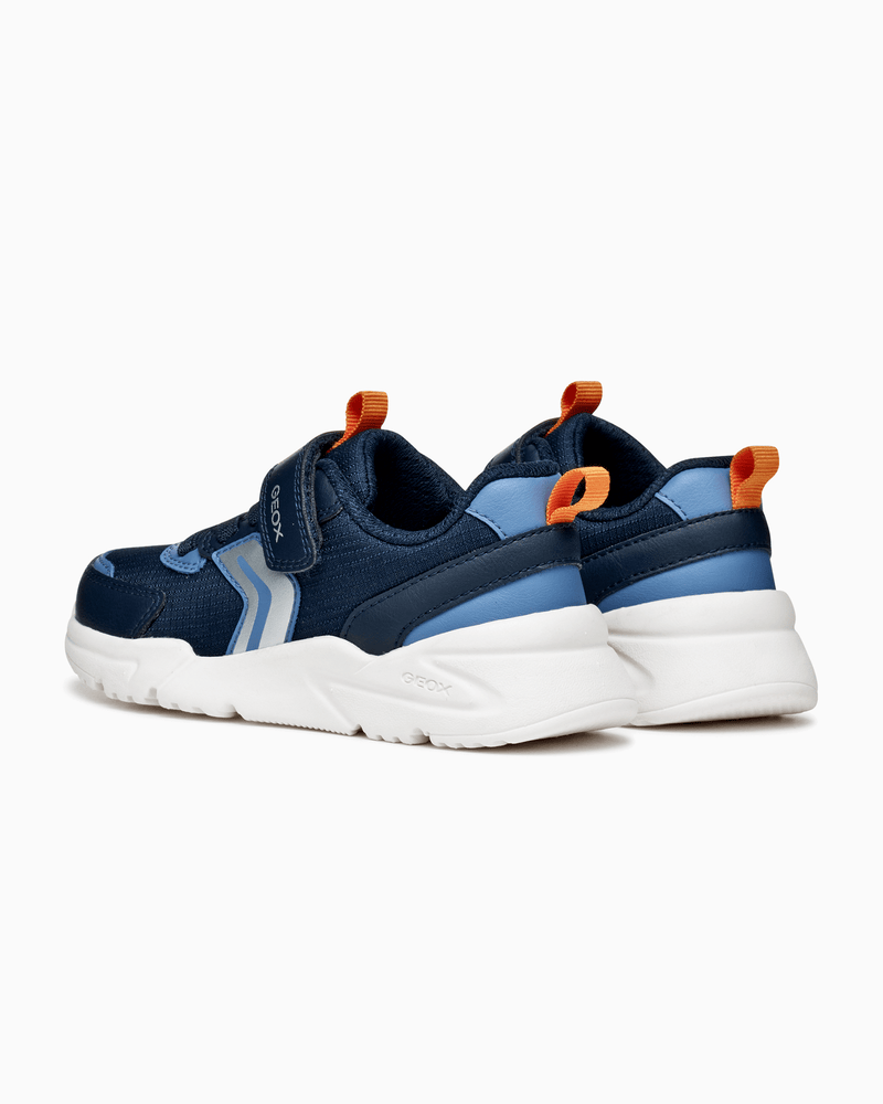 Geox Trainers Geox Jr Loftus Trainers in Navy/Orange