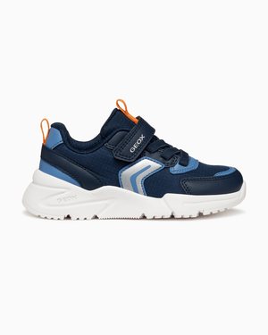 Geox Trainers Geox Jr Loftus Trainers in Navy/Orange