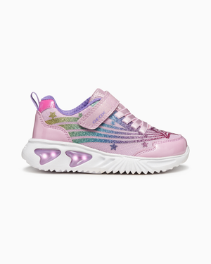 Geox Trainers Geox Assister Light Up Girls Trainers in Pink