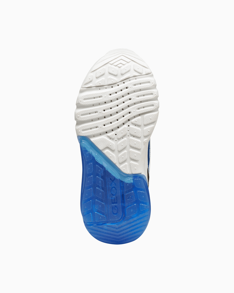 Geox Trainers Geox Ciberdron Superman Light Up Boys Trainers in Blue/ Red
