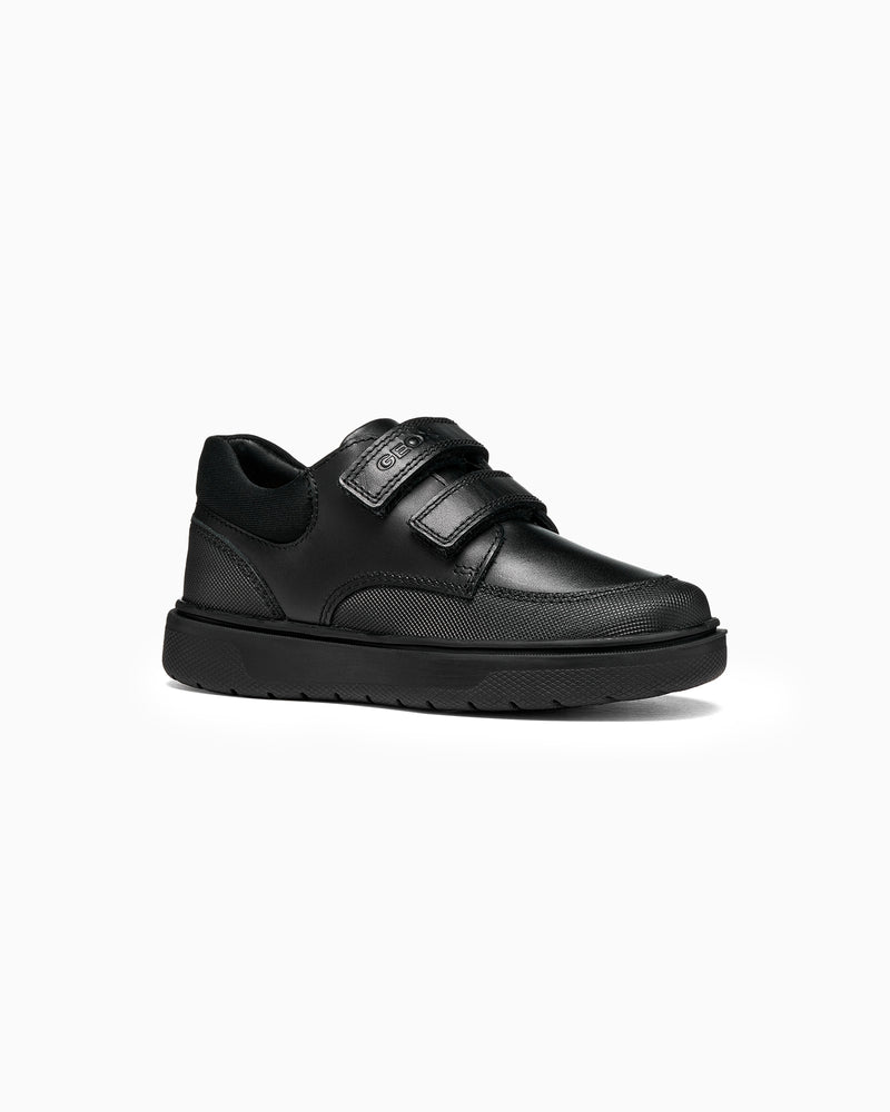 Geox School Shoes Geox Riddock Boys School Shoes in Black