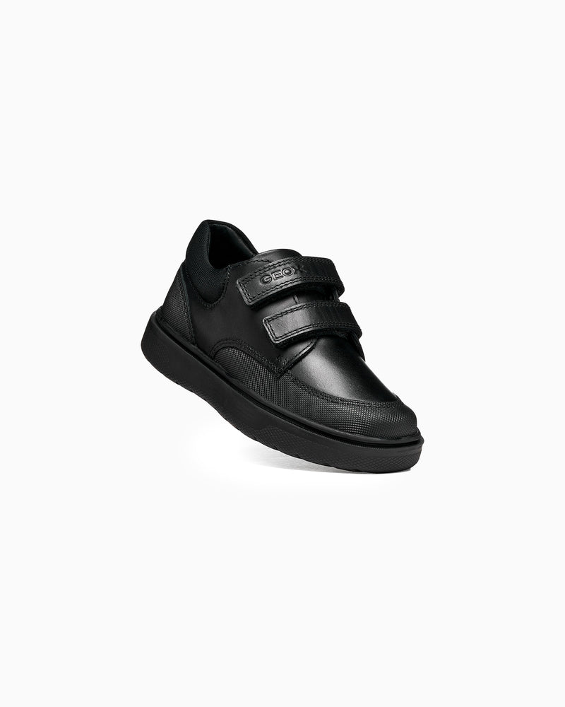 Geox School Shoes Geox Riddock Boys School Shoes in Black
