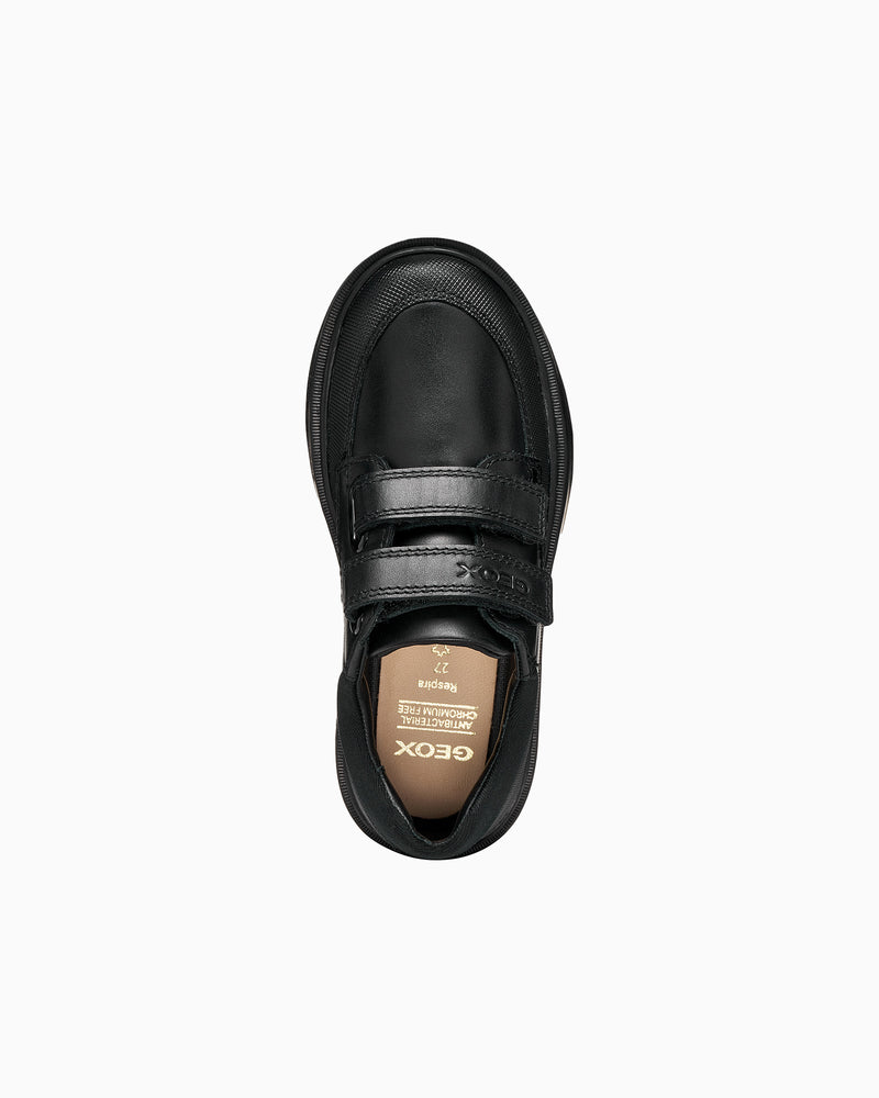 Geox School Shoes Geox Riddock Boys School Shoes in Black