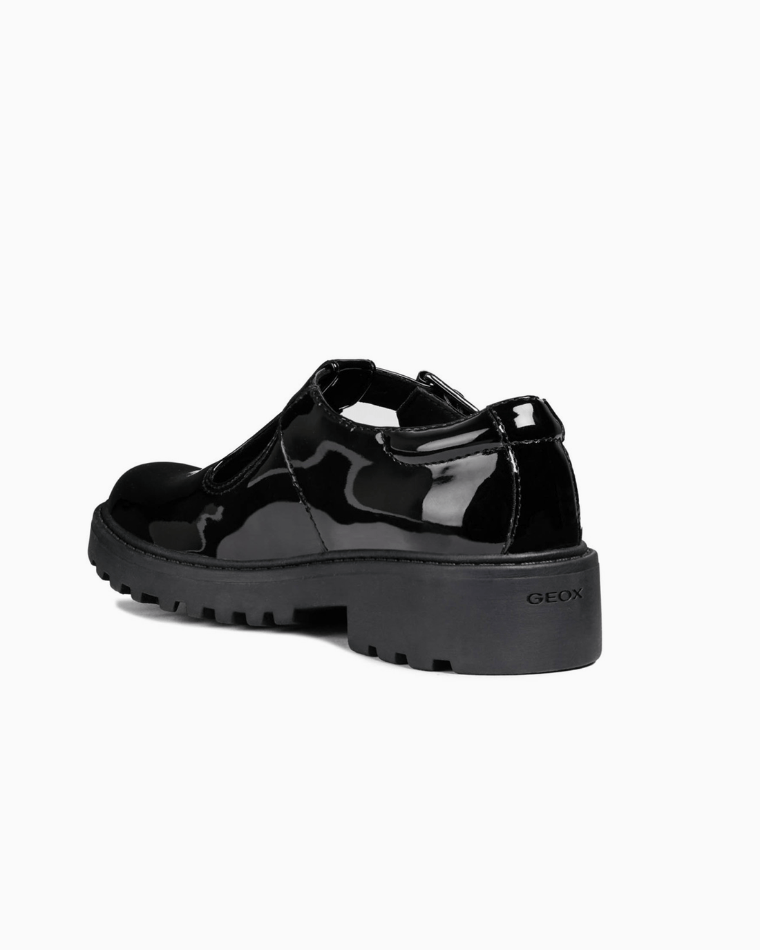 Geox School Shoes Geox Casey Girls School Shoes in Patent Black