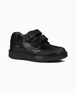 Geox School Shoes Geox Riddock Boys School Shoes in Black