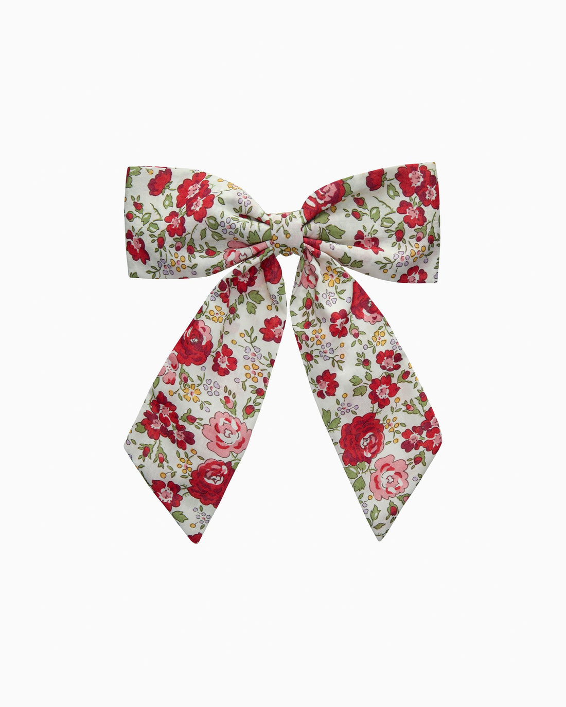 Lily Rose Clip Large Bow Hair Clip in Red Felicite