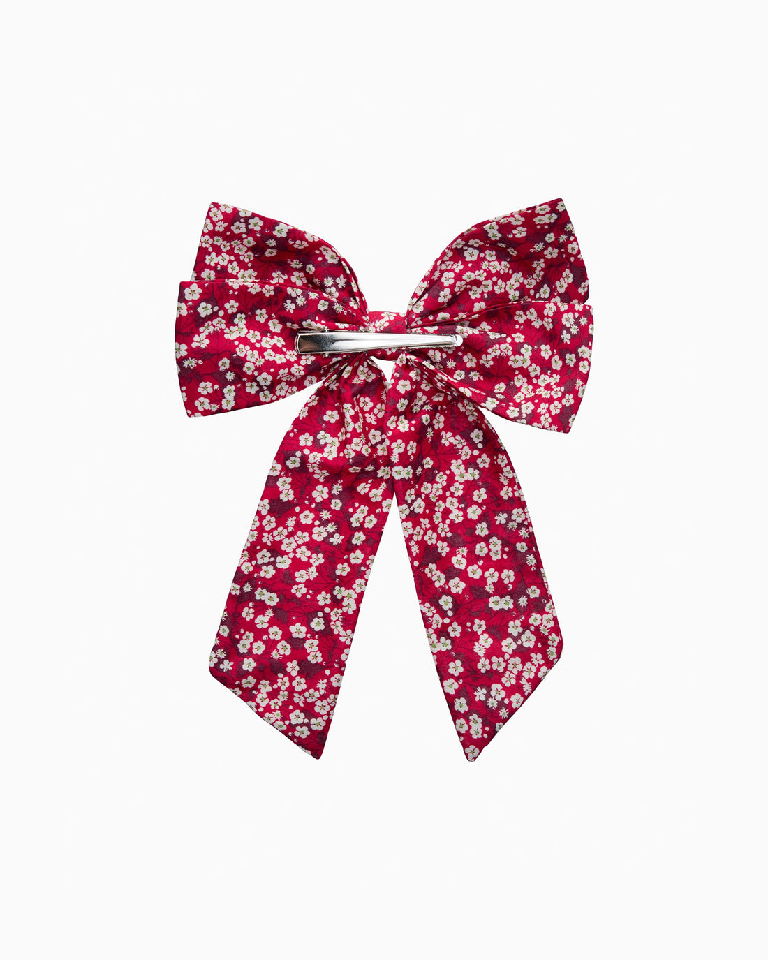 Lily Rose Clip Large Bow Hair Clip in Red Mitsi Valeria