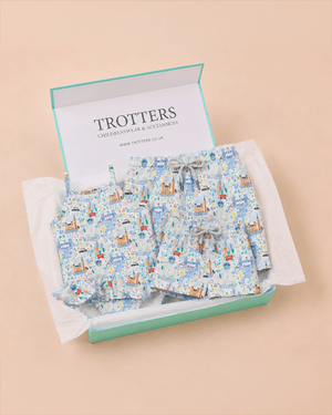 Trotters Childrenswear Gift Set Daddy & Me Baby London Scenes Swimwear Gift Set