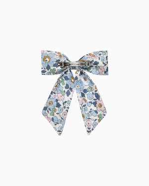 Lily Rose Clip Extra Large Hair Bow in French Blue Betsy