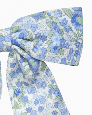 Confiture Clip Long Bow Hair Clip in Blue Arabella